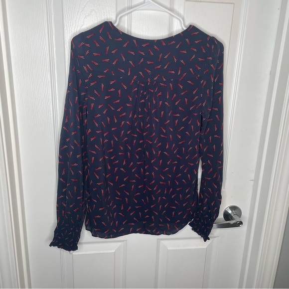 Boden Kara Navy Shooting Stars Novelty Print Top Patriotic Festive 4th of July 2 - Picture 5 of 12